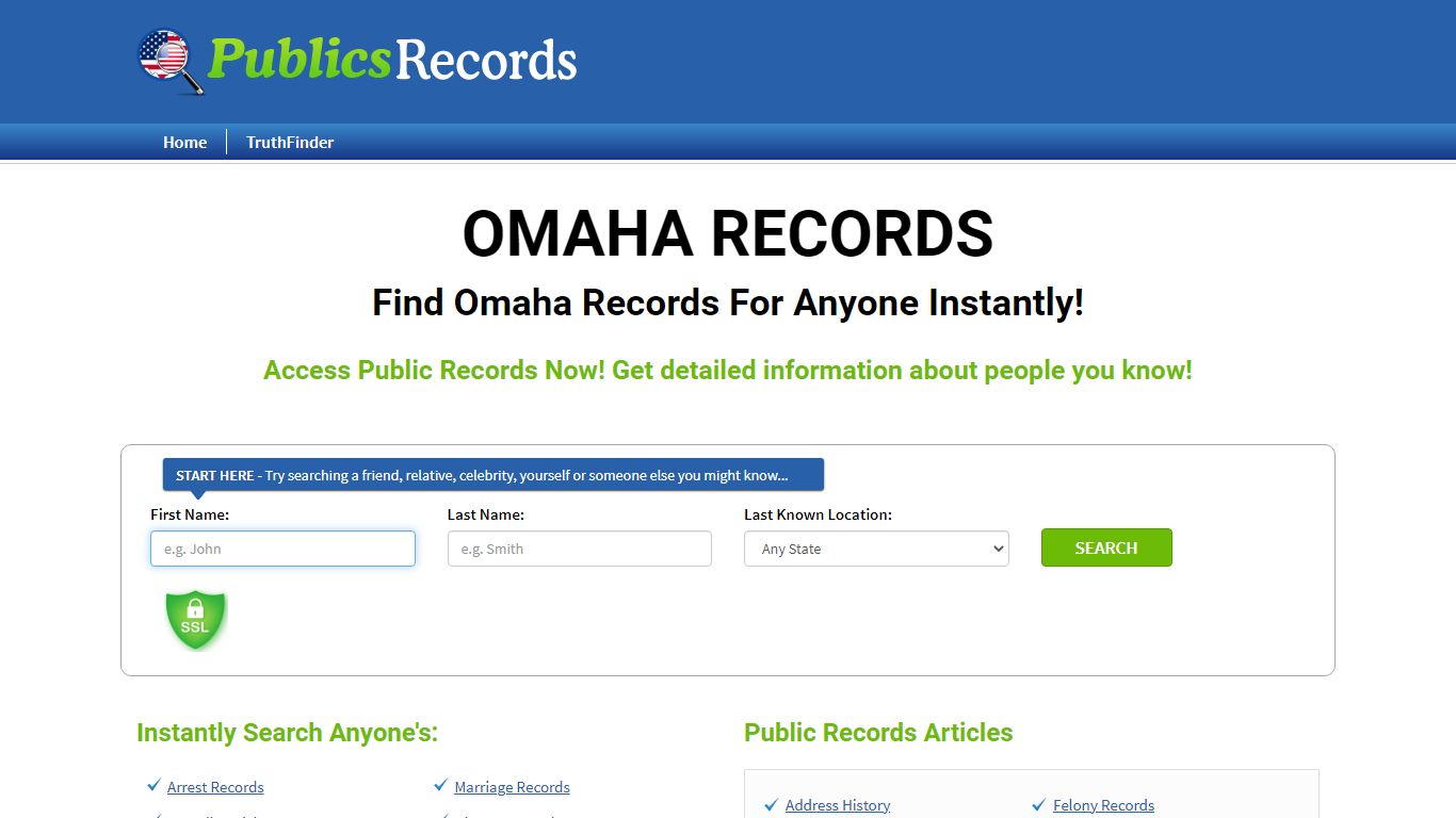 Find Omaha Records For Anyone