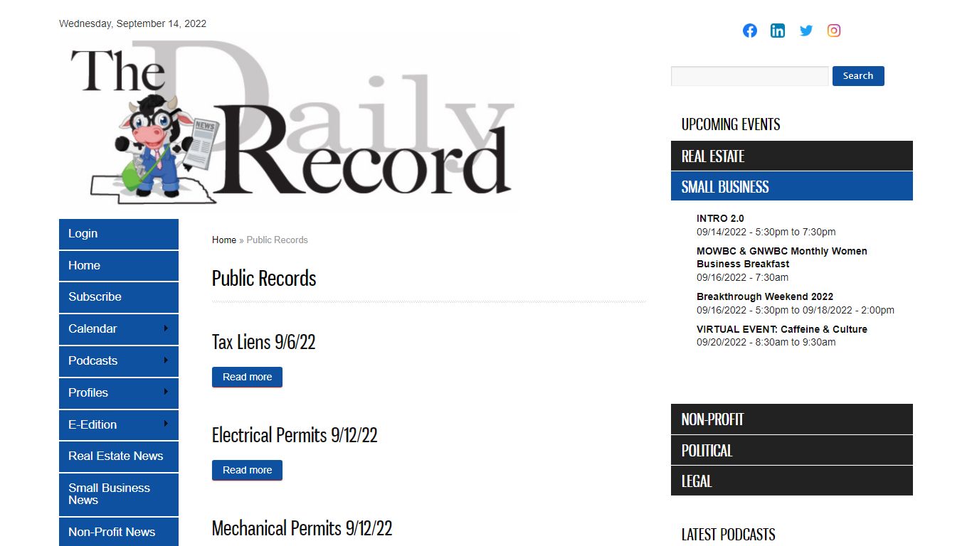 Public Records | Omaha Daily Record